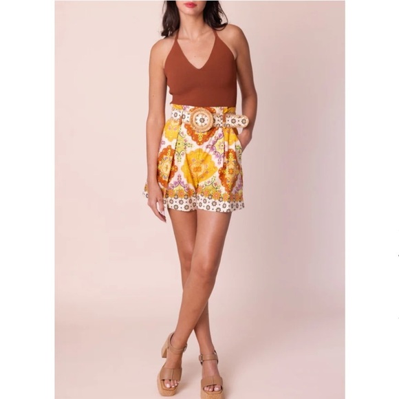 Cara Cara Knit Claudette Halter Top NWT In Rust - Picture 9 of 9